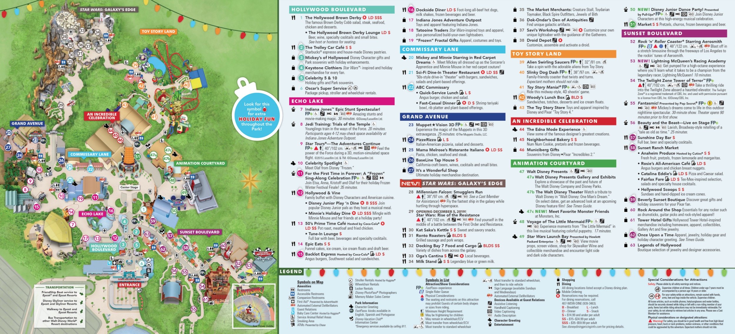 Printable Hollywood Studios Map