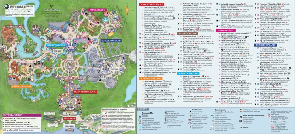 Magic Kingdom Map: Walt Disney World - Disney Dream Co
